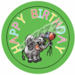 HAPPY BIRTHDAY (60 STICKERS)          